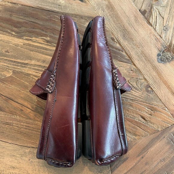 To Boot New York Adam Derrick Mens Brown Leather Driving Moccasins Loafers Shoes - Picture 6 of 12
